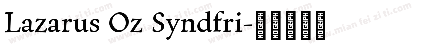 Lazarus Oz Syndfri字体转换